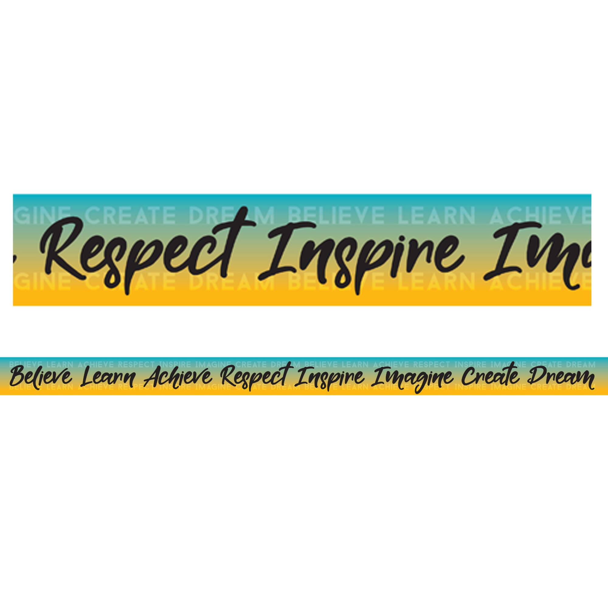 Charles Leonard Motivational Words Theme Magnetic Border, 48ft.